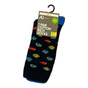 Tropical Fish Socks Calf Length Unisex